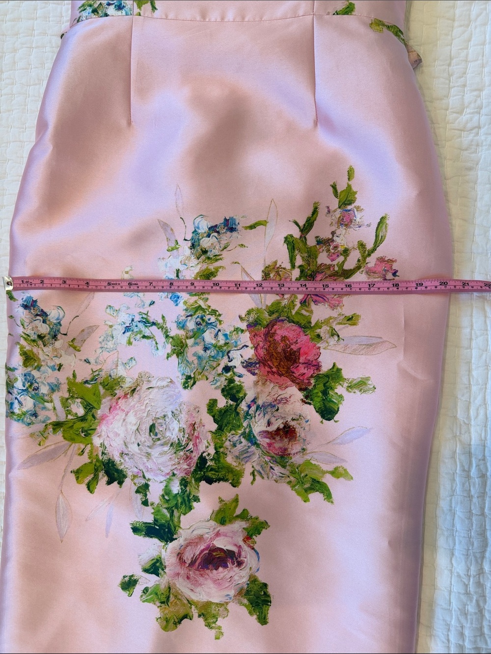 Audrey Brooke 6430 Mikado Strapless Floral Satin Gown in Blush Pink Dress - Picture 11 of 12